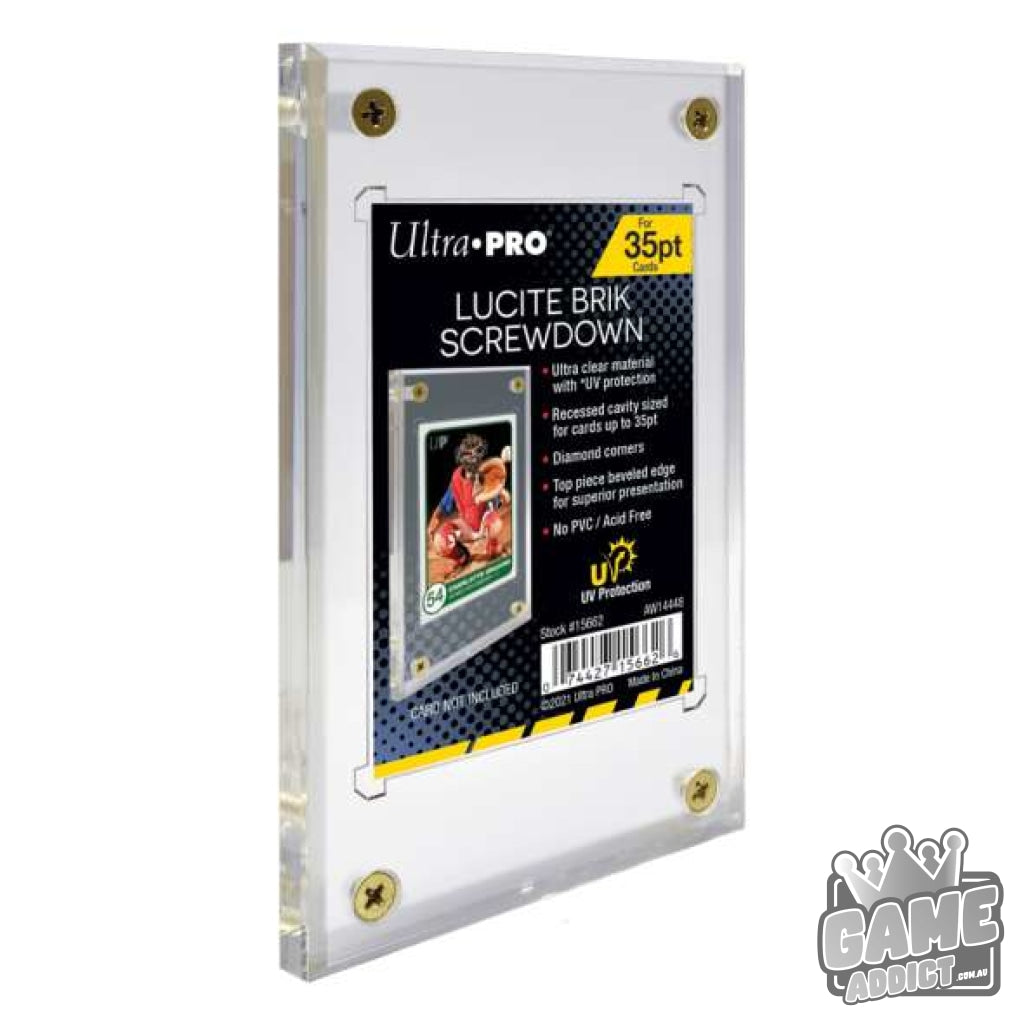 Ultra Pro Lucite Brik UV Screwdown 35PT Card Holder – Game Addict