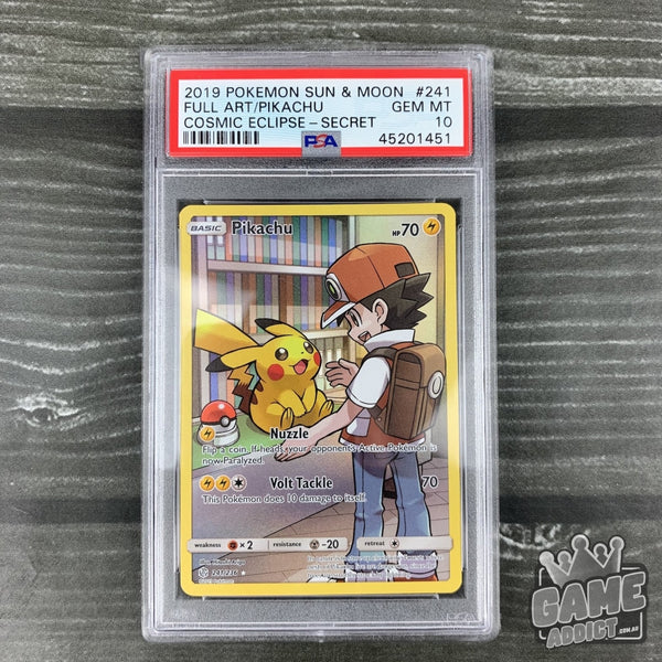 Cosmic Eclipse 241 Full Art Pikachu Secret PSA 9